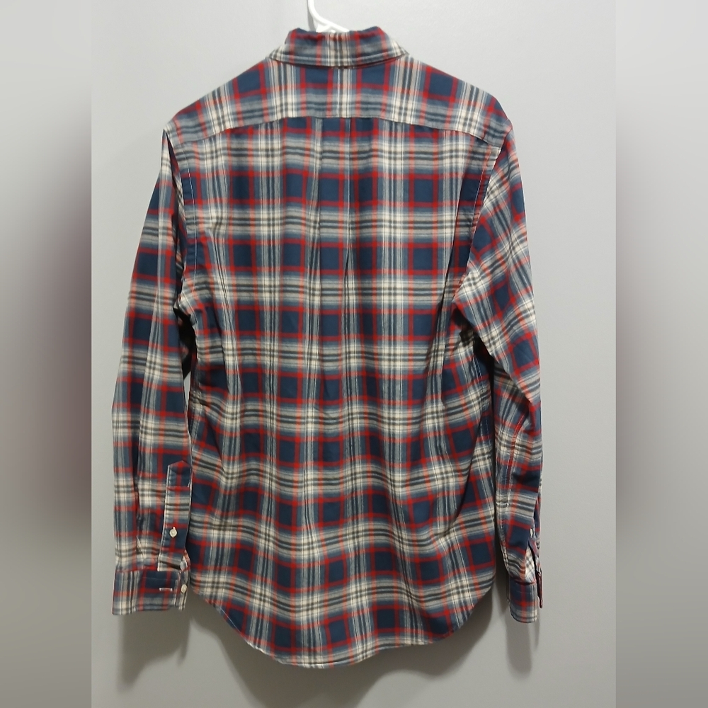 Ralph Lauren Plaid Button Down Long Sleeve Shirt Mens Medium Country Academia - Picture 4 of 5